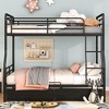Full XL Over Queen Metal Bunk Bed with 2 Drawers - 2 of 4