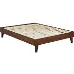Yaheetech Wooden Bed Frame Platform Bed with Wood Slat Support