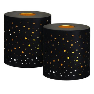 2 Pack Small Metal Lamp Shades, Cylinder Metal Lamp Shade with 1-5/8" Fitter, Lampshade Replacement for Lighting Fixture, Diameter 4.75 in Height 5 in - 1 of 4