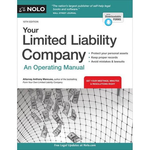 Your Limited Liability Company 10th Edition By Anthony Mancuso Paperback Target