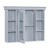 Chery Life 35'' x 28'' Wall Mounted Bathroom Storage Cabinet with Mirror Door, Medicine Cabinet with 6 Open Shelves - 3 of 4