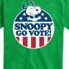 Men's - Peanuts - Snoopy Go Vote Short Sleeve Graphic T-Shirt - 2 of 4