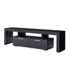 Sapphtopaz TV Stand with LED for TVs Up to 60" Modern TV Entertainment Center with Open Shelves and Cabinets TV Stands for Living Room - 2 of 4