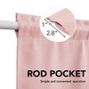 Semi Rod Pocket 3 Piece Linen Sheer Tier Curtains Valance Set - 3 of 4