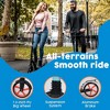 Lascoota Kick Scooter for Adults & Teens. Lightweight Foldable Adult Scooter with Large 8” Wheels 220lbs (Regular (Teen), Yellow) - 2 of 4