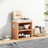 SEVOBAL Shoe Racks Small Shoe Bench for Entryway Shoe Bench with Storage Seating Seat Entryway Shoe Rack, Entryway, Beige, 15.35"*11.4"*16" - 2 of 4