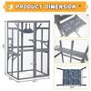 Sandinrayli Outdoor Cat Catio with Window Access & Jumping Platforms, Weatherproof Wooden Cat Enclosure - 4 of 4