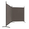 vidaXL 2-Panel Room Divider Anthracite - Fabric Room Partition, Private Space Creator for Home and Office, Foldable and Easy to Store, 137 - 4 of 4
