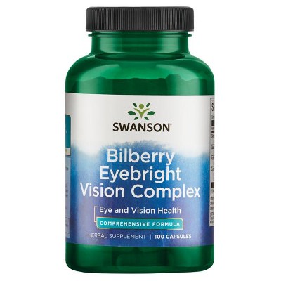 Swanson Herbal Supplements Bilberry Eyebright Vision Complex 100 Caps.