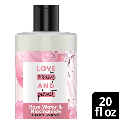 Love Beauty and Planet Rose Water & Niacinamide Nourish & Illuminate Body Wash - 20 fl oz - image 1 of 4