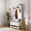 Hrinhom 68"H 3-in-1 Hallway Hall Tree with 2 Storage Drawer and 4 Coat Rack - 3 of 4