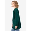 Woman Within Women's Plus Size Knit Velour Tunic Shirt In A Comfortable A-Line With Pintucks - 4 of 4