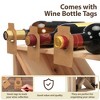 Sandinrayli Wooden 24 Bottle Wine Rack, Vintage Design with Cross Panels, Countertop Wine Storage - 4 of 4