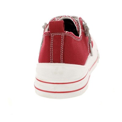 Женские кроссовки Very G Womens Aman Original Lace Up Canvas Sneaker with Sparkle Laces, Red (6) — фото 4