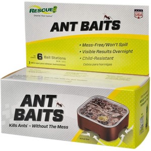 RESCUE! Ant Baits � Indoor Ant Killer, Ant Trap Alternative - 6 Bait Stations - 1 of 4