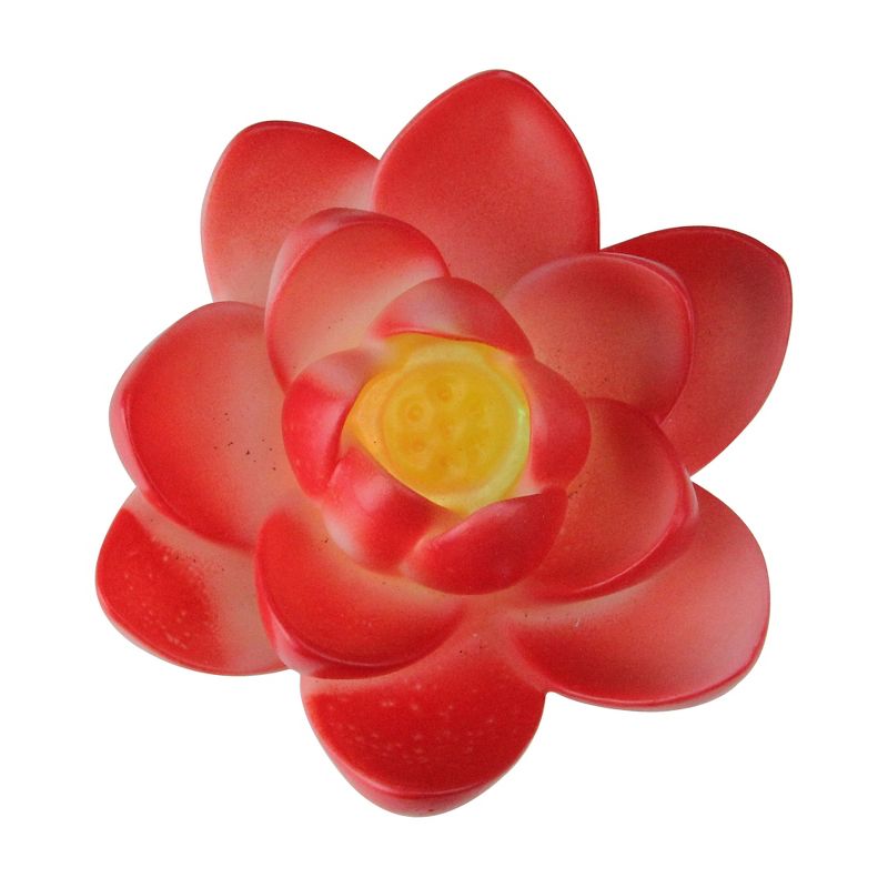 Pool Central Floating Flower LED Color Changing Patio or Swimming Pool Light 4” - Red/Yellow, 3 of 5