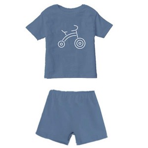 günamüna® Cotton T-shirt & Short Set with DIAPER-ZiP - 1 of 4