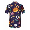 BLUEMING Men's Hawaiian Shirt Short Sleeve Floral Button Down Shirts Hot Holiday Beach Shirts - 3 of 4