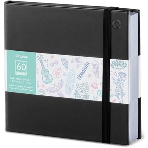 Ohuhu 6.3"x6.3" Double-Sided Marker Pad Bleedproof - 90 lb/150 gsm Drawing Paper - 60 Sheets/120 Pages - Hardcover Sketching Book for Alcohol Markers - 1 of 4