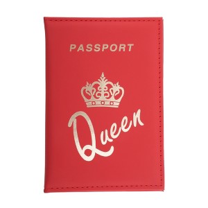 Unique Bargains Crown Letter Passport Holder 1 Pc - 1 of 4
