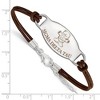 Black Bow Jewelry Sterling Silver Sigma Delta Tau Greek Life Strand Bracelet 7 Inch - 2 of 3