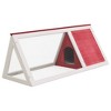 vidaXL Animal Rabbit Cage Red Wood - 3 of 4