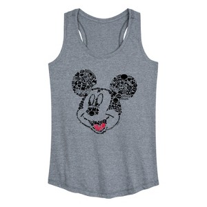 Women's - Disney - Mickey Iconic Fill Graphic Racerback Tank - 1 of 4