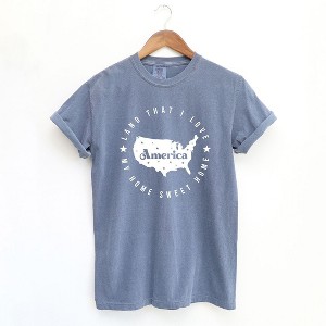 Simply Sage Market Women's Sweet Land That I Love Circle Short Sleeve Garment Dyed Tee - 1 of 4