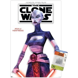 Trends International Star Wars: The Clone Wars - Asajj Ventress Feature Series Unframed Wall Poster Prints - 1 of 4