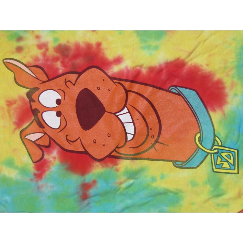 Scooby Doo Cartoon Character Mens Tie Dye Graphic Tee Shirt, 2 of 3