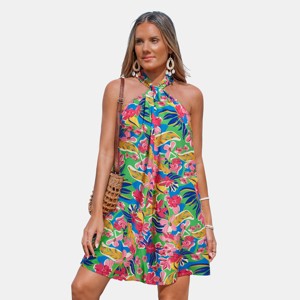 Cupshe High Energy Tropical Mini Dress - Multi - S