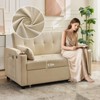 GustoWave Convertible Sofa Bed, 3 in 1 Velvet Sleeper Sofa Pull-Out Bed, 50'' Loveseat Sleeper Sofa Bed with Adjustable Backrest - 3 of 4