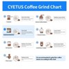 CYETUS All in One Espresso Machine for Home Barista CYK7601, Coffee Grinder, Milk Steam Frother Wand, for Espresso, Cappuccino and Latte, Grey - image 4 of 4