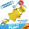 Hasbro Hungry Hungry Hippos Squeak and Tug Plush with Tennis Dog Toys - Yellow/Red - 4 of 4