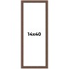 PosterPalooza | 14x40 Wide Barnwood Picture Frame, UV Acrylic, 6 Finishes - Grey, Brown, White, and Black - 2 of 4