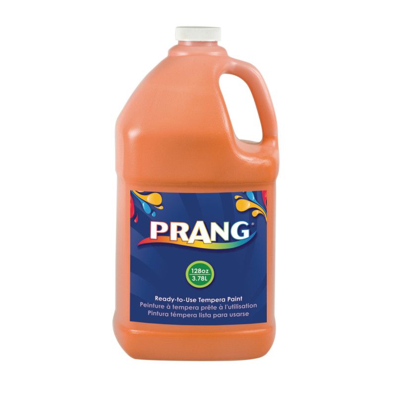 Prang Ready-to-Use Tempera Paint, Orange, 1 Gal, 1 of 2