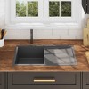 vidaXL Kitchen Sink with Strainer, Stainless Steel Top-Mount Sink, Fast Drainage, Anti-Corrosion - 3 of 4