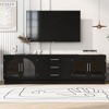 CAVINAS Modern Minimalist TV Stand for 75" with Adjustable Shelves,Media TV Stand and Console with Storage,TV Cabinet for Living Room - 2 of 4