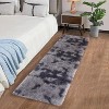 Shaggy Area Rug Modern Indoor Plush Fluffy Rugs Soft and Comfy Velvet Faux Fur Carpet Rugs for Bedroom Living Room Nursery - 2 of 4