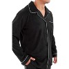 Alexander Del Rossa Men's Plush Pajamas Set, Button Down PJs for Winter, Christmas Colors - 3 of 4