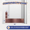 Panther Armor Push Plate, Metal Door Protector for Dog Scratching, Scratch Guards for Doors - 4 of 4