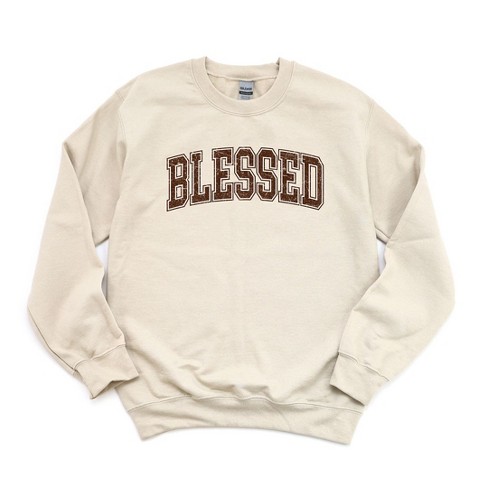 Simply Sage Market Women's Graphic Sweatshirt Blessed Grunge : Target