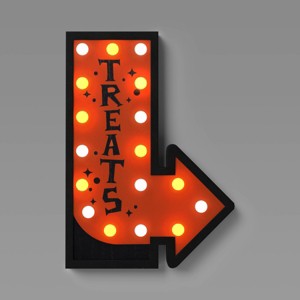 Lit Treats Marquee Figurine - Hyde and EEK! Boutique™ Orange - 1 of 3