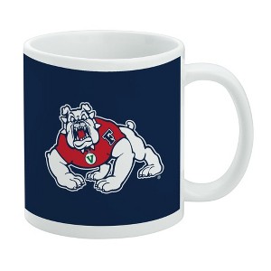 Fresno State Primary Logo Ceramic Coffee Mug Novelty Gift Mugs for Coffee Tea and Hot Drinks 11oz White - 1 of 4