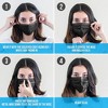 SereneLife Three Layer Disposable Face Masks - Black - image 4 of 4