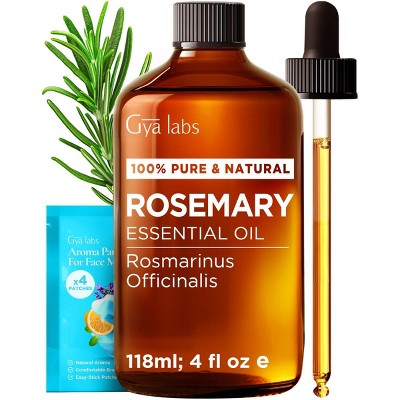 Gya Labs Rosemary Essential Oil 100% Pure Natural Rosemary Oil for Hair, Scalp - 4 Fl Oz