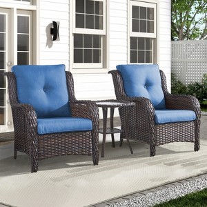 Gymojoy Outdoor Patio Chair with Table High Back Club Chair - 1 of 4