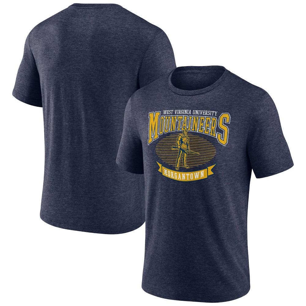 NCAA West Virginia Mountaineers Mens Tri-Blend T-hirt