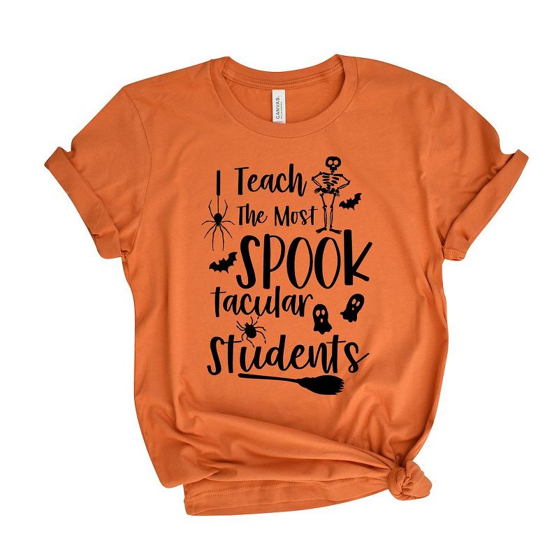 Simply Sage Market Women's I Teach The Most Spooktacular Students Short Sleeve Graphic Tee, 1 of 4