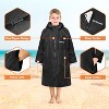 SUN CUBE Swim Parka Boy Girl, Unisex Kids Hooded Changing Robe with Warm Fleece Lining for Swimming, Surfing, Water Sports - 3 of 4